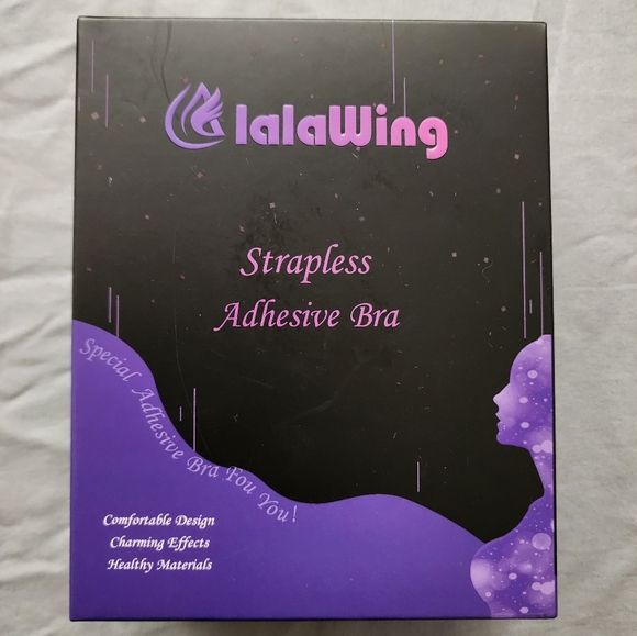 NWT LalaWing Adhesive Bra, Size C, Nude - Picture 3 of 8